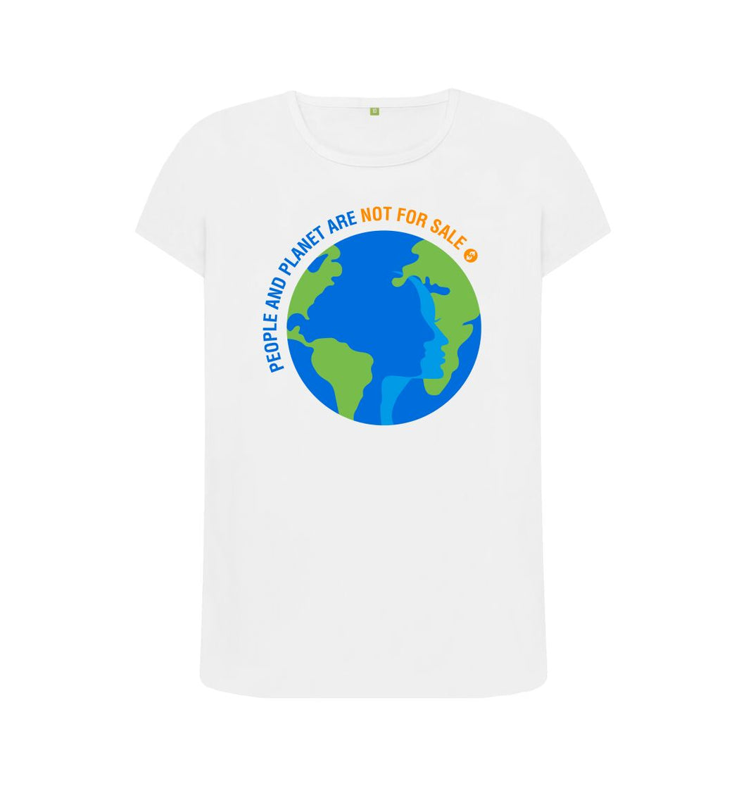 White People And Planet - Ladies' Tee