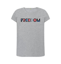 Load image into Gallery viewer, Athletic Grey Freedom Is Not For Sale -  Ladies&#39; Crew Neck T-Shirt
