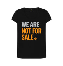 Load image into Gallery viewer, Black We Are Not For Sale - Ladies&#39; Tee
