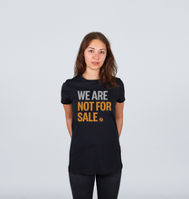 Load image into Gallery viewer, We Are Not For Sale - Ladies&#39; Crew Neck Tee
