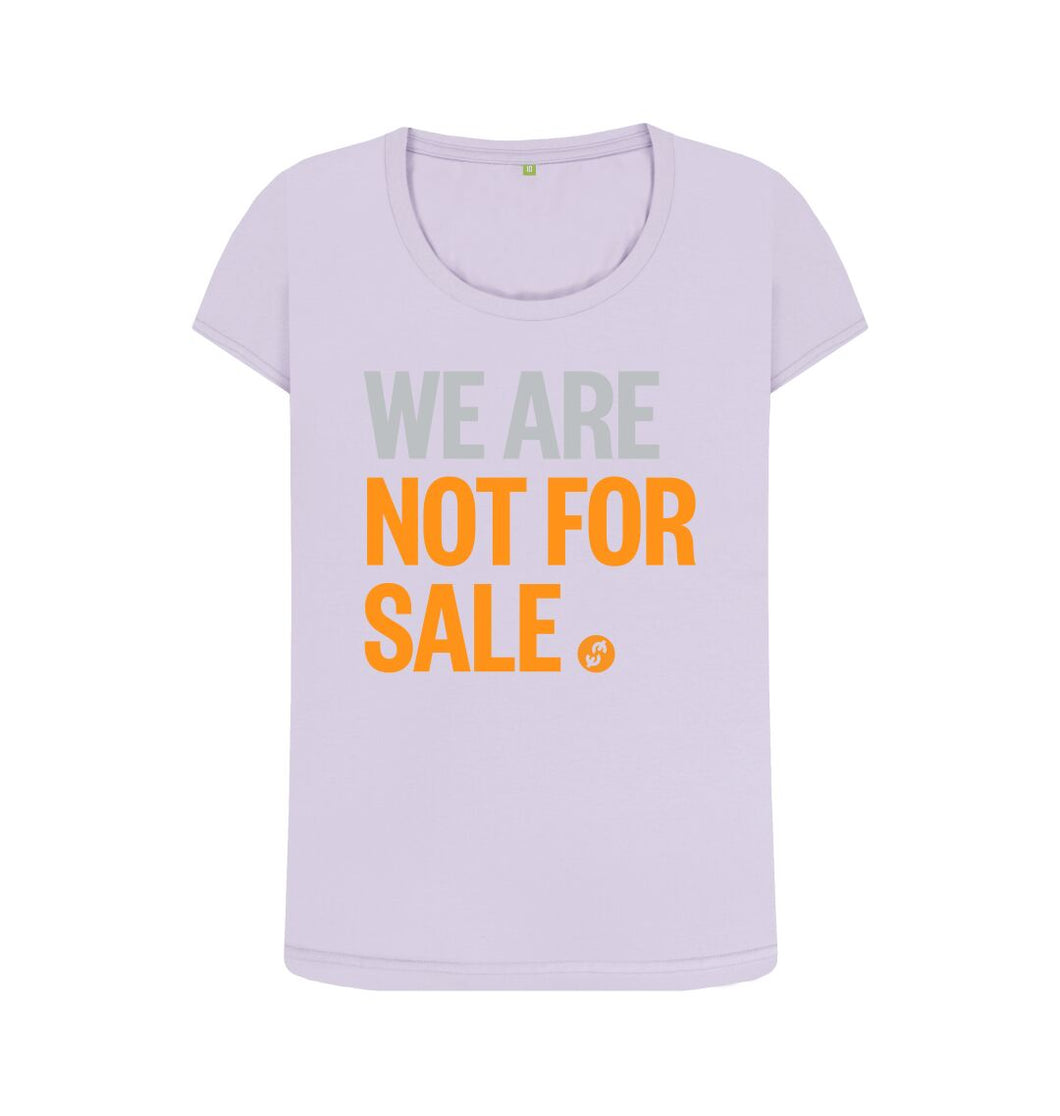 Violet We Are Not For Sale - Ladies' Tee