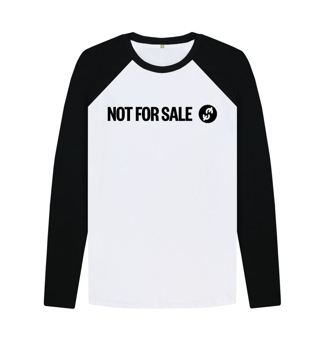Black-White Official Not For Sale - Men's Baseball Shirt