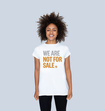 Load image into Gallery viewer, We Are Not For Sale - Ladies&#39; Crew Neck Tee
